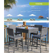 PE Rattan Jardim Exterior Vime Rattan Bar Set